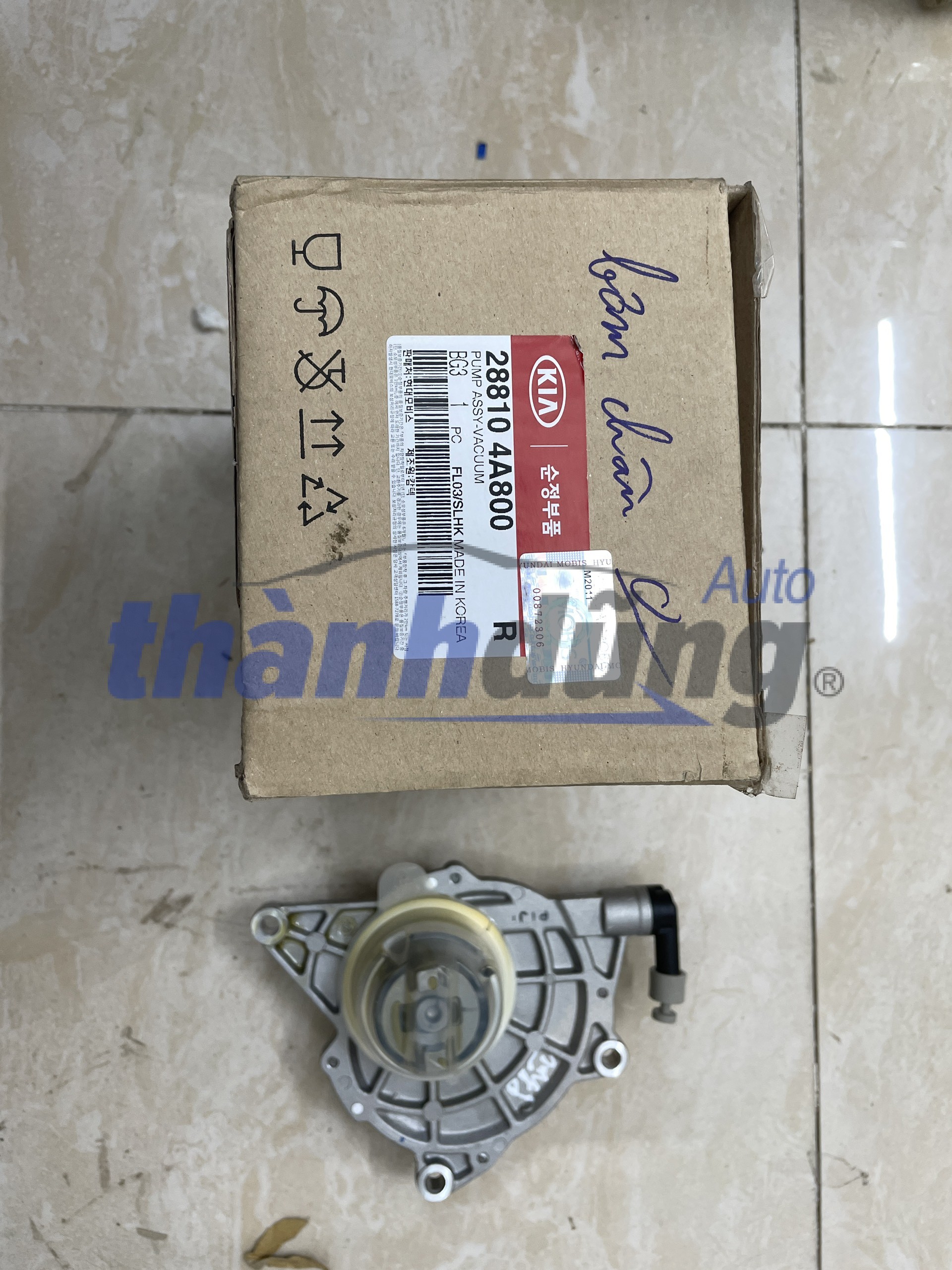 BƠM CHÂN KHÔNG XE HYUNDAI SOLATI, PORTER 2 BƠM CHÂN KHÔNG XE HYUNDAI SOLATI, PORTER 2