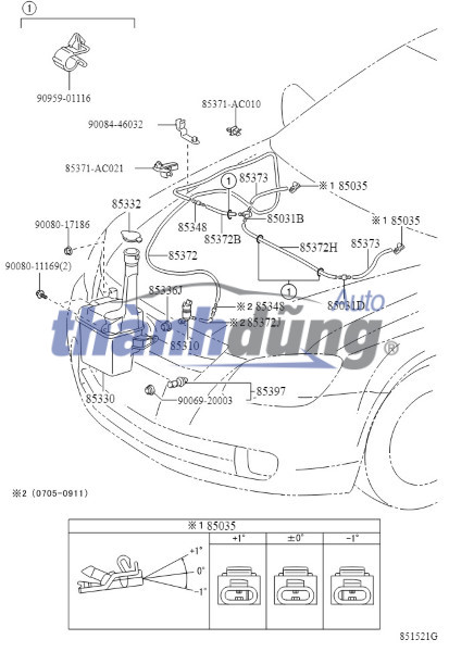 mô tơ bơm nước rửa kính