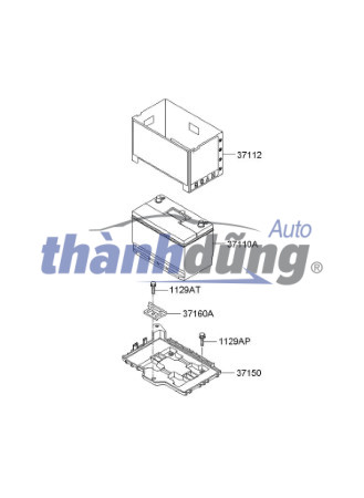 khay đựng bình ắc quy, giá đỡ bình ắc quy