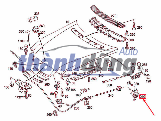 dây giật nắp capo 2